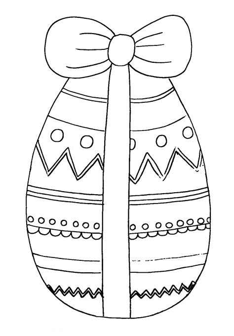 imagem de ovo de páscoa para colorir